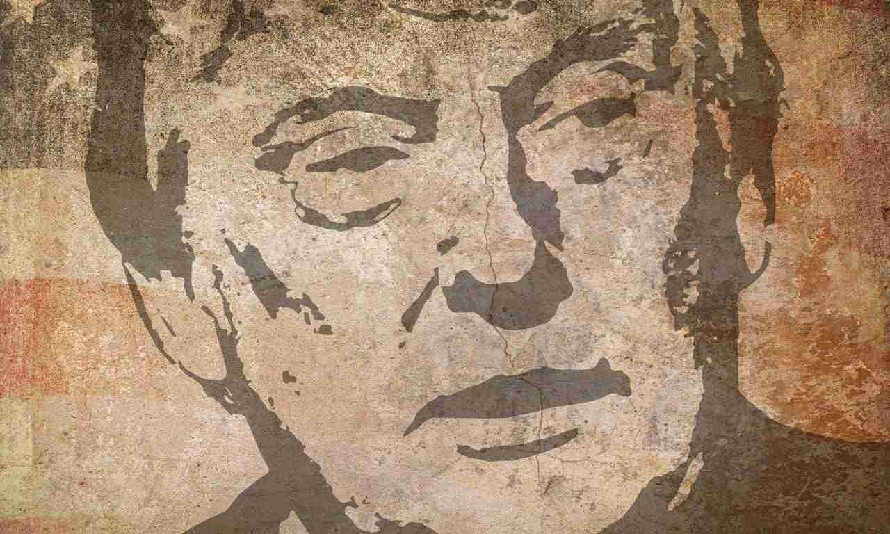 Desenho do rosto de Donald Trump sobre a bandeira dos Estados Unidos. Créditos: Imagem de M. H. por Pixabay