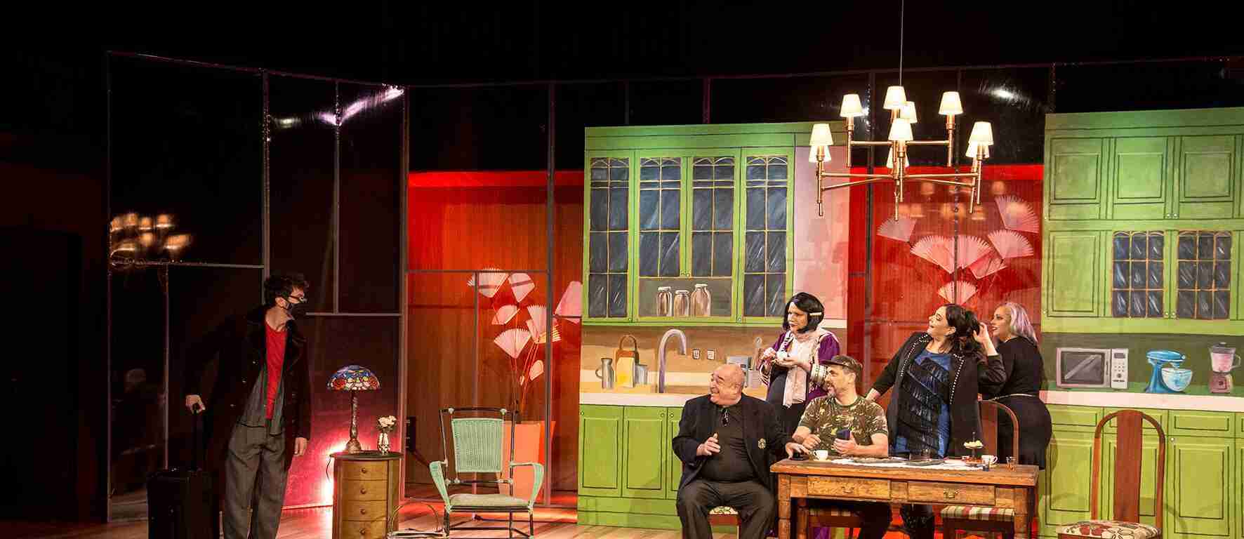 Cena da peça de teatro "A-Forca-da-Arte-O-Heptameron". Créditos: divulgação